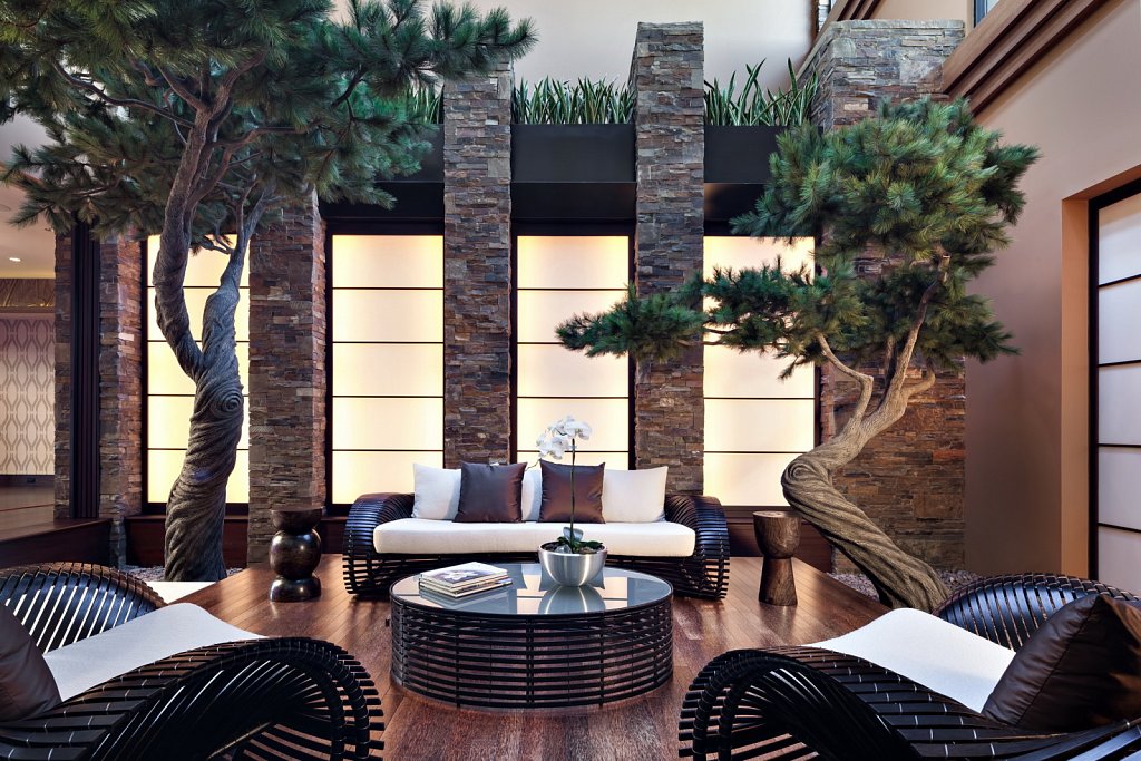 Contemporary Estate - indoor Zen garden